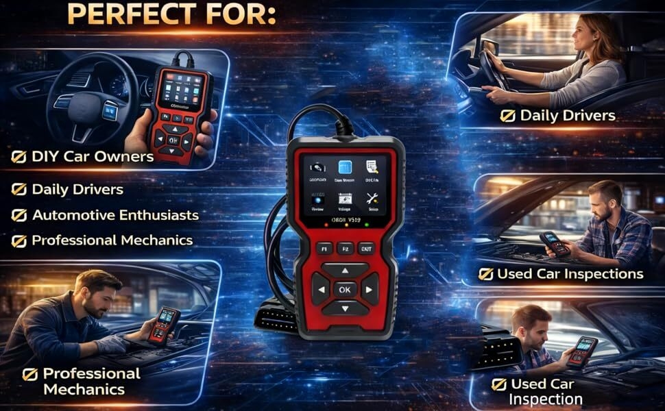 OBDEXPERT OBDII Scanner is perfect for every drivers