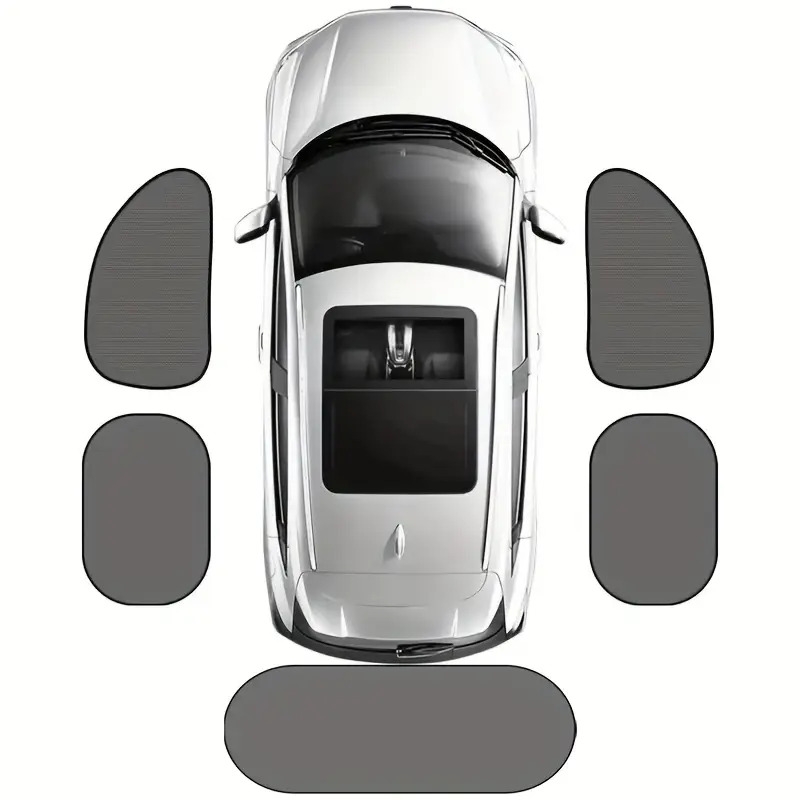 1 5pcs universal car sunshades cover foldable auto side window rear windscreen mesh sunshade cover car windshield rear cover car rear glass shade Product details 0