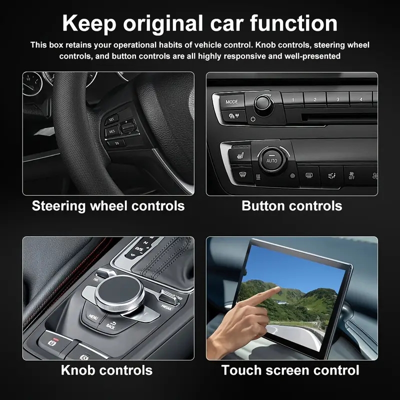 flixivi 2025 二合一无线carplay和  auto智能盒，支持一键设置、供电、无线和wifi，适用于 、沃尔沃、 、名爵、 、马自达、福特，音频系统，即插即用，紧凑设计，供电（5v），智能手机与汽车的无缝集成，无线连接，兼容智能手机和车辆，安装简便 商品详情 4