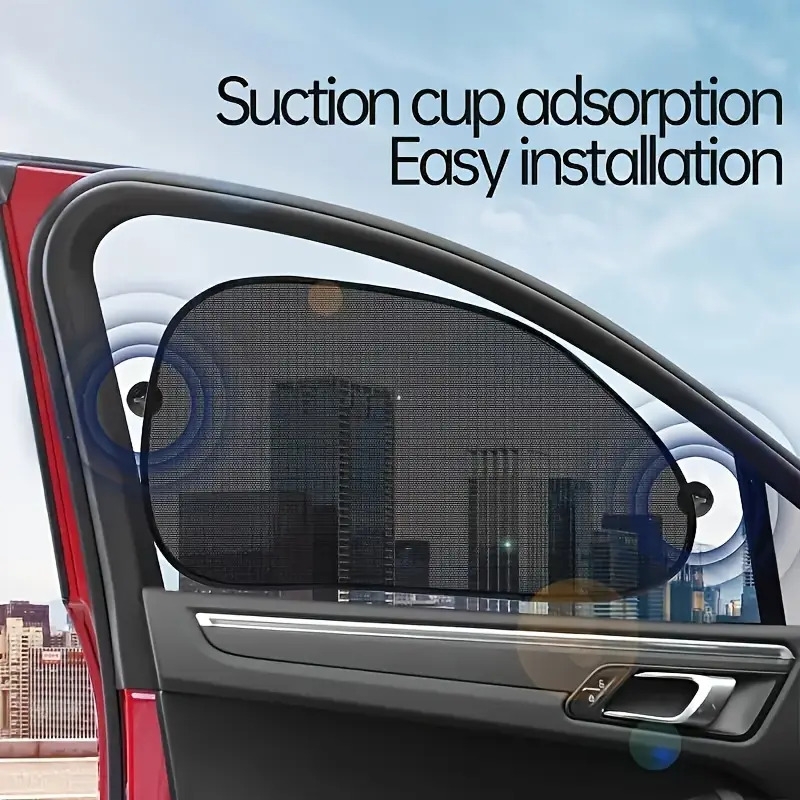 5pcs car sunshade set uv protection heat insulation for front rear windows tailgate suction cups polyamide material cooling privacy enhancer sunshade accessories accessory suction cup included sun visors Product details 5