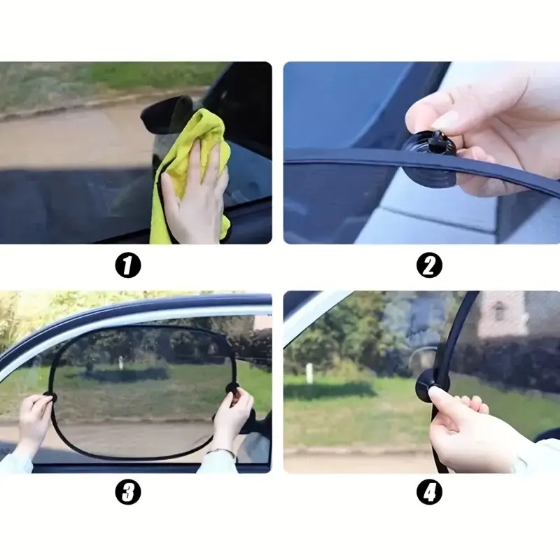 5pcs car sunshade set uv protection heat insulation for front rear windows tailgate suction cups polyamide material cooling privacy enhancer sunshade accessories accessory suction cup included sun visors Product details 7