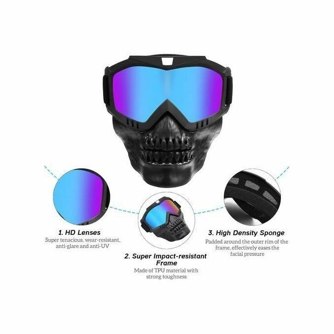 product_image_name-Generic-Masque De Casque De Moto Squelette, Rétro Harley Cycling Mirror-Racing-Disassembly-Sunglasses-2
