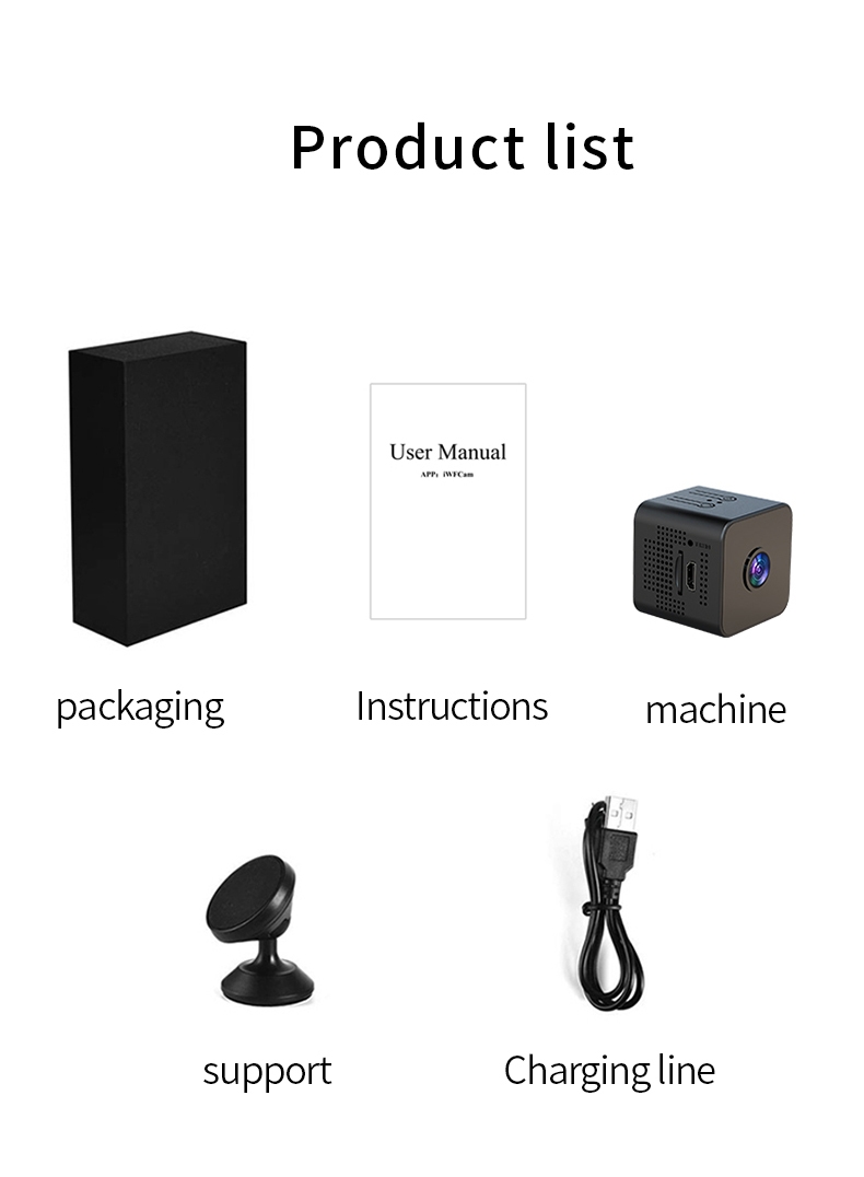2023 Original Factory HD 1080P X1 Wifi P2P IP Mini Sport Action Camera With IR Night Vision Mini Wifi Camera