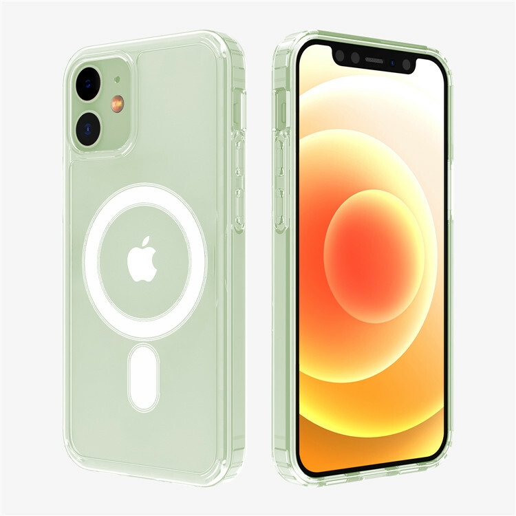 For iPhone 12 Clear Case with magsafe Magnetic Transparent Skin Covers For iPhone 12 pro max