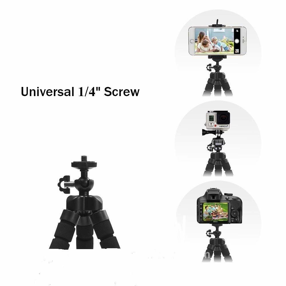 Mini Flexible Sponge Octopus Holder Clip Tripod For Iphone 8Plus Xs Xr Xiaomi Mobile Phone Smartphone Camera Carbon Selfie Stand (29)