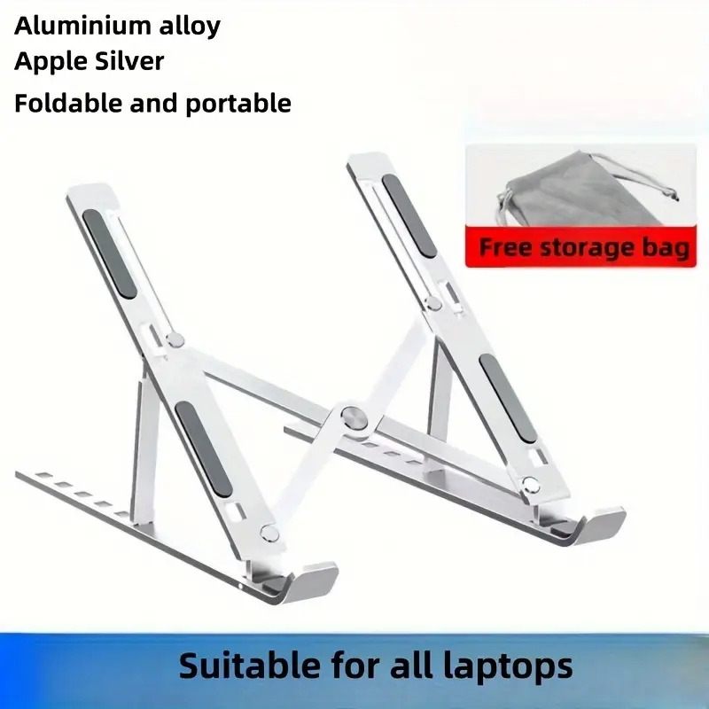 n3 aluminum alloy laptop bracket lifting folding portable heat dissipation base heightening bracket computer bracket details 4