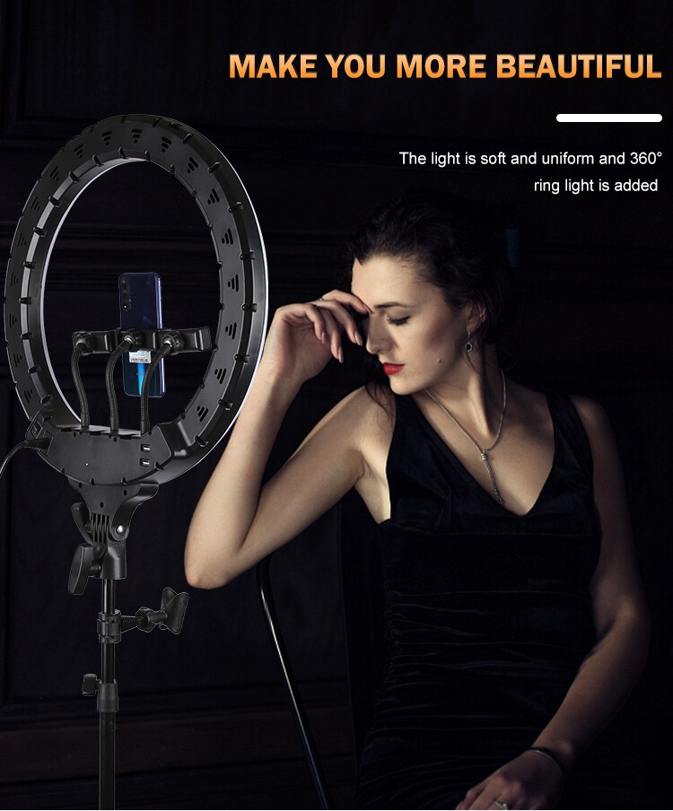 Professional Quality Fill Lamp For Makeup 14Inch 18Inch Ringlight With Remote Control