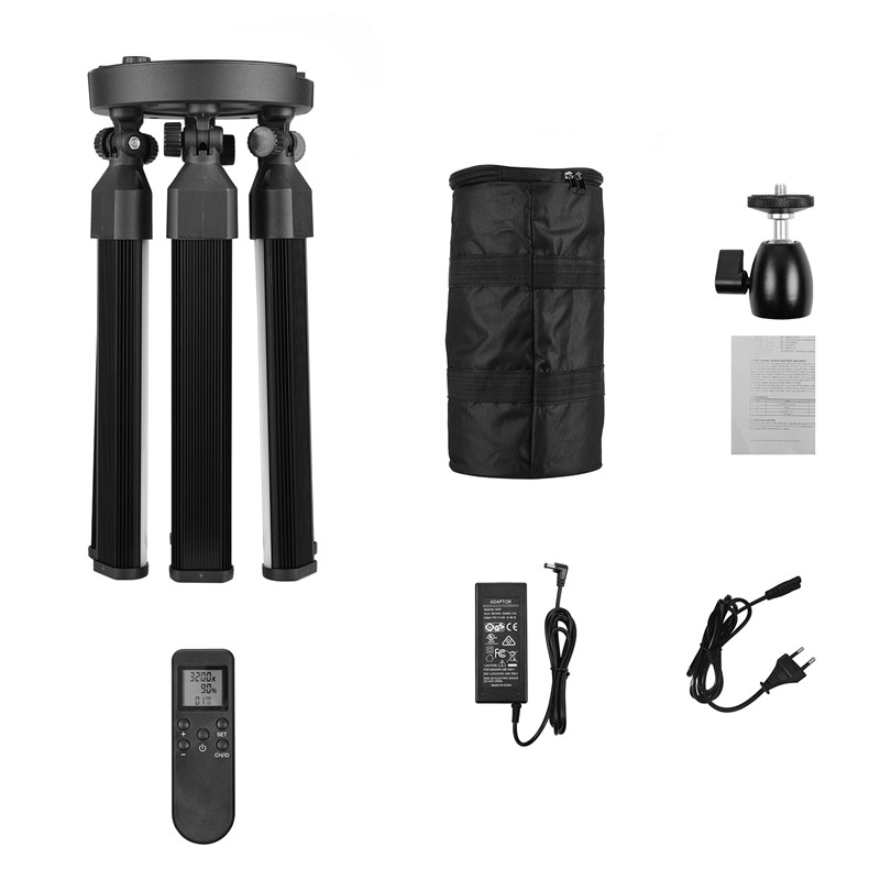 Photographic lighting 3200-5600K 60W Multimedia Extreme Star Light Camera Photo Phone 6 tubes Video LED Ring Light