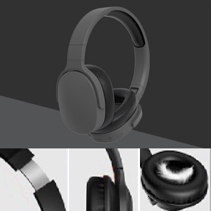over head headphones wireless bluetooth foldable headphones