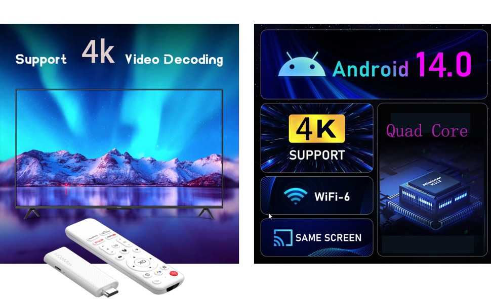 H96max 2025 Android 14 tv Stick