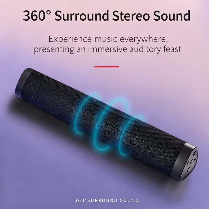 powerful long soundbar speaker with suitable for outdoor and home use featuring dual speakers for desktop Product details 1