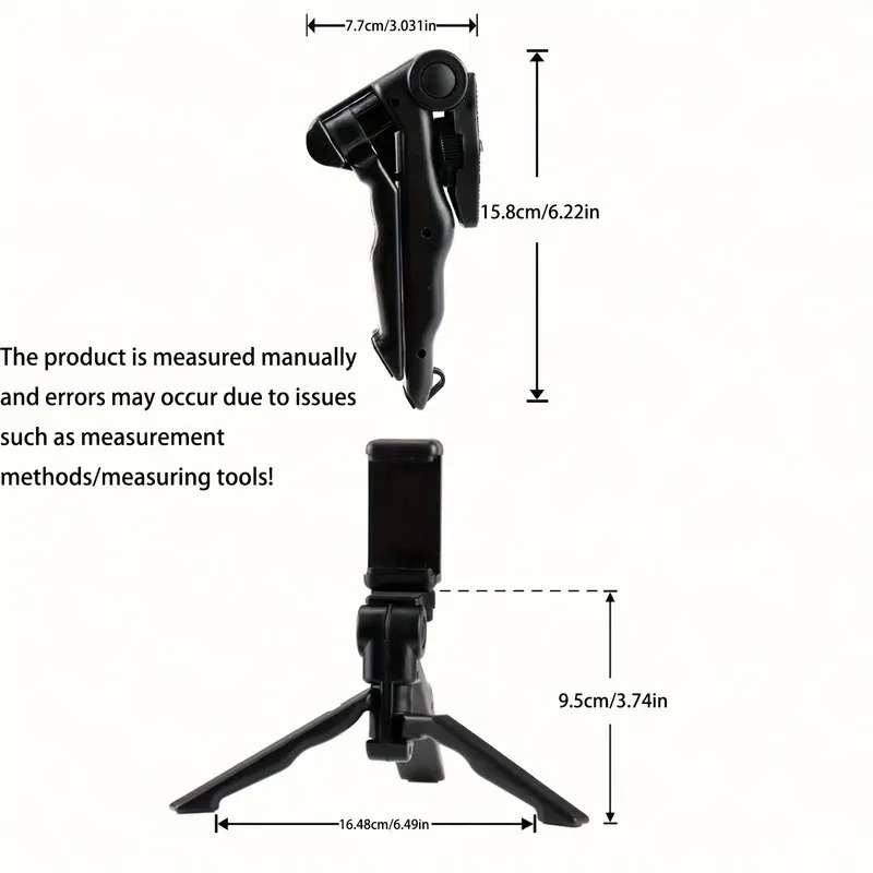 360°旋转防抖手机支架，适用于 /摄影的加厚夹持式通用智能手机稳定器，便携型iphone三星手机支架 商品详情 2