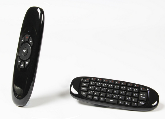 Universal USB BT 2.4G C120 Air Mouse with Colorful Blacklight Mini Keyboard Controls Voice Wireless Air Mouse