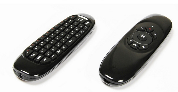 Universal USB BT 2.4G C120 Air Mouse with Colorful Blacklight Mini Keyboard Controls Voice Wireless Air Mouse