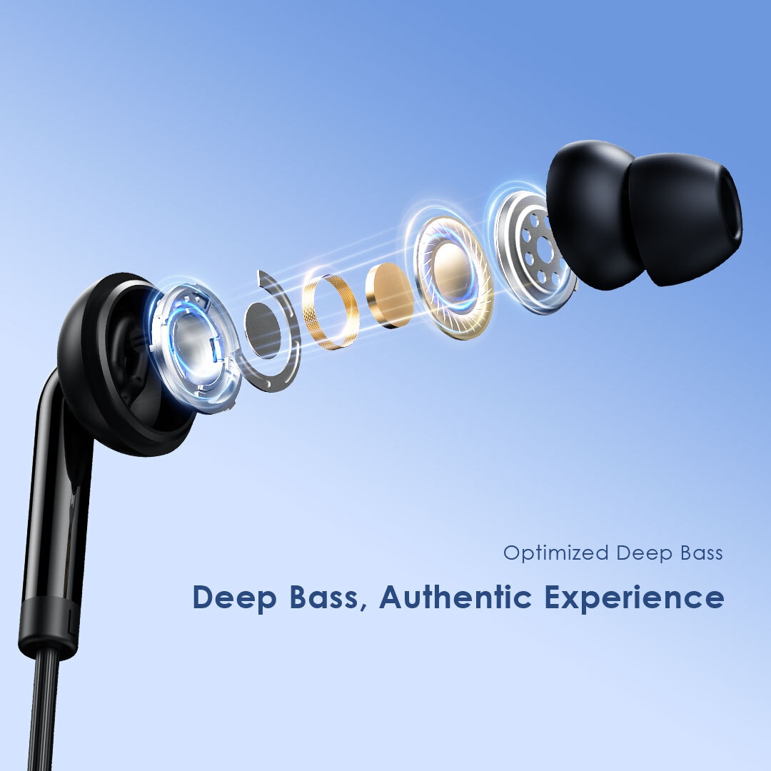 oraimo wired earphone conch 2c oep-320c deep bass authentic experience