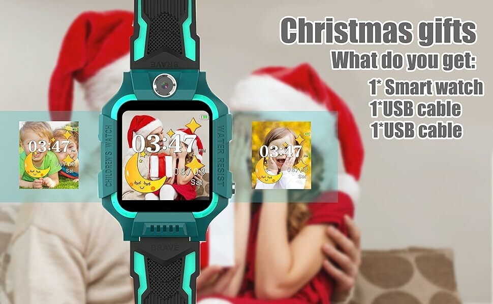 Kids Digital Wrist Watch Stopwatch for Children Boys Girls Age 3-12 Learning Toys  Smart Watch Kids