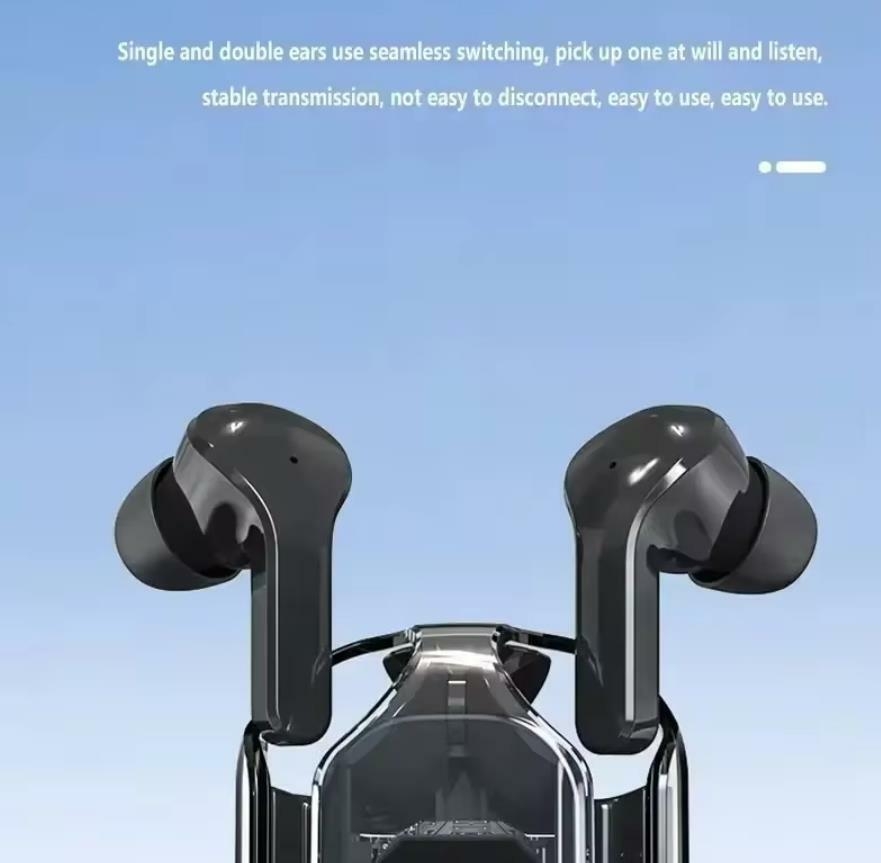 Air 31 Earphones Crystal Color TWS Blue Tooth Headset ENC Noise Surround Sound Reduction True Wireless Sports Game Headset