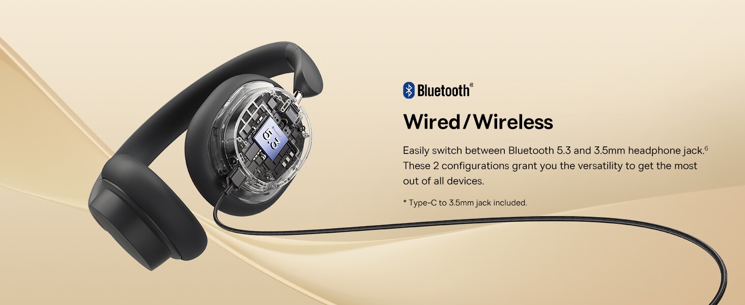 BASEUS Bowie D05 Wireless Bluetooth Headset Foldable HiFi Stereo Music Headphone