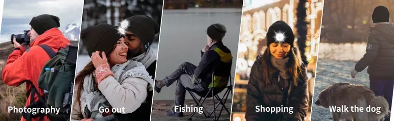 night cycling running     plush music earphones christmas led headwear   details 2