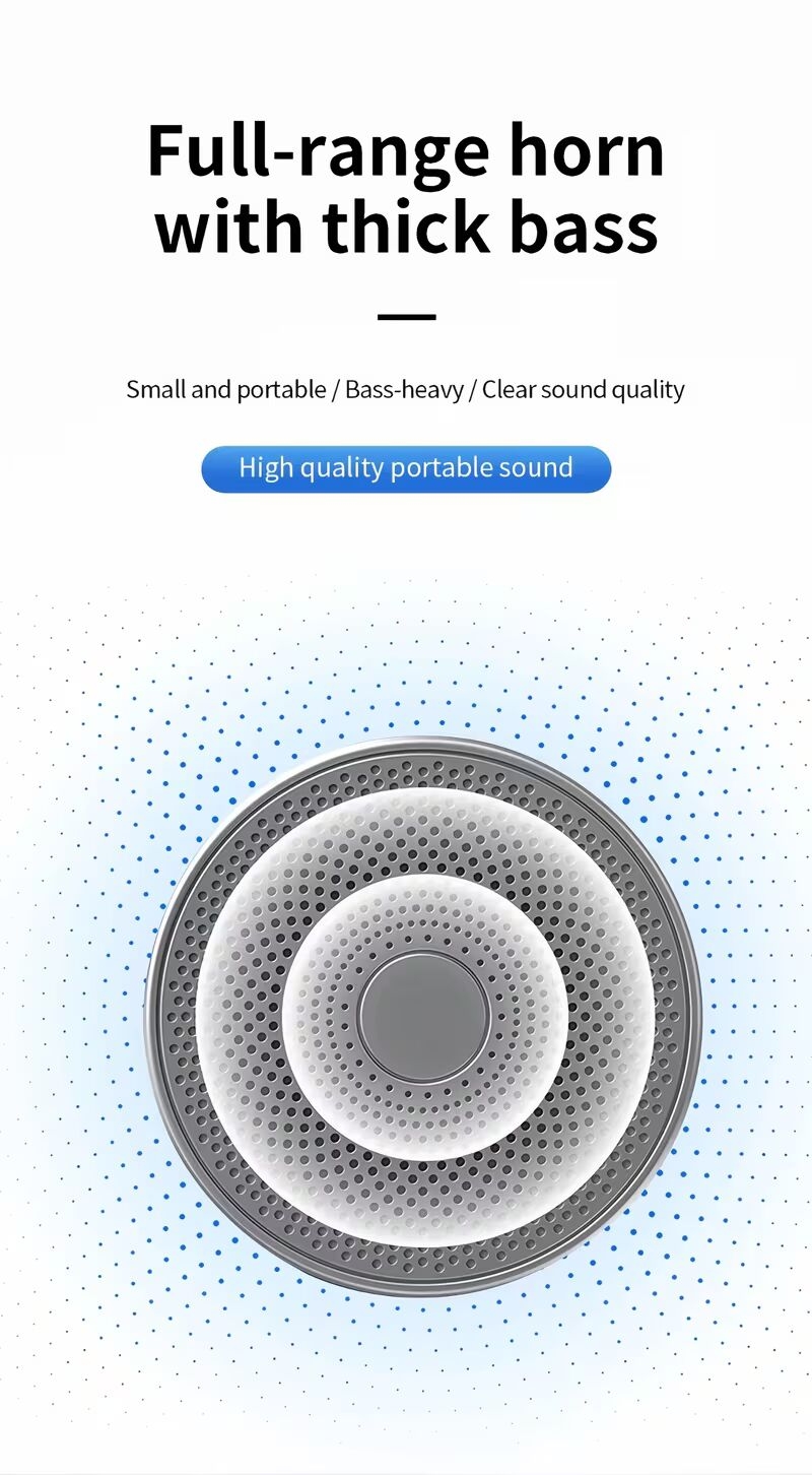 k3 pro full range speaker with rich hifi surround sound lightweight and portable tws hands free calling long diaphragm wireless bluetooth speaker Product details 1