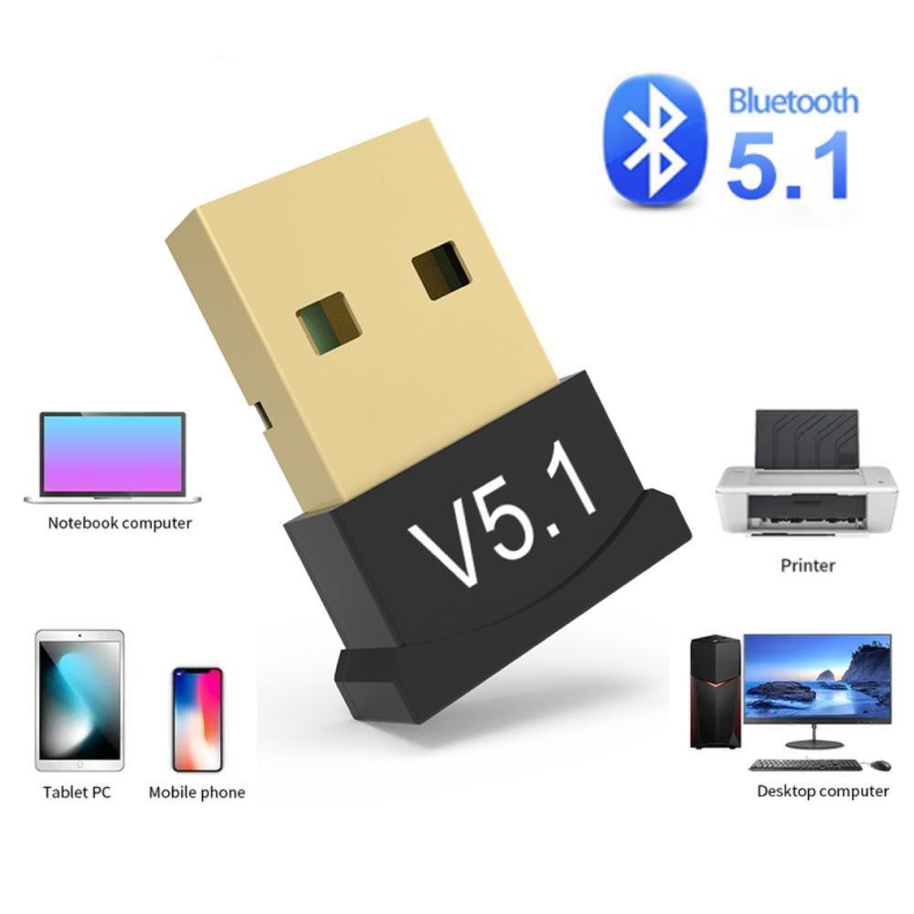 Bluetooth 5.1 Adapter Wireless USB Transmitter Receiver Bluetooth Audio Dongle Supports Win8-11 Driver-Free for Computer PC Laptop – buy the best products in the Ayzeze online store