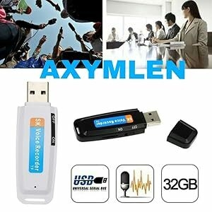 AXYMLEN Voice Recorder Spy Hidden Mini Digital Voice Audio Recorder Device |
