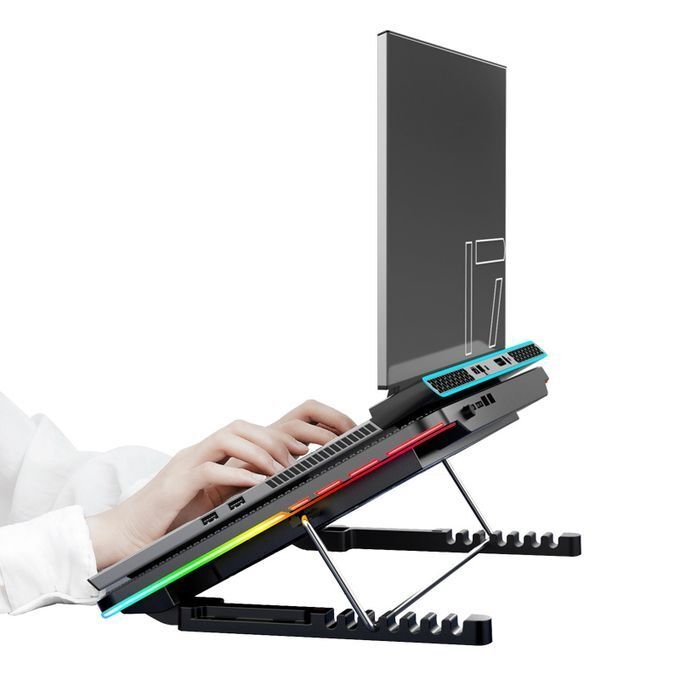 product_image_name-Generic-Laptop Cooling Fans Stands Notebook PC Cooler Laptop Stand Adjustable Height-3