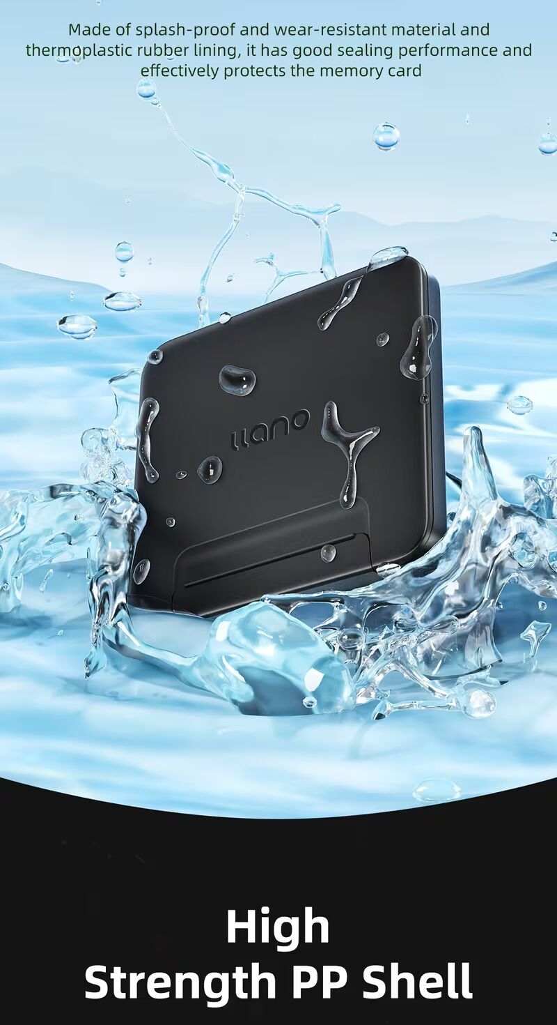 capacity sd tf card case compatible for sdxc hd hard plastic shockproof memory card holder with soft compatible with sd tf cards 1 cards not included Product details 5