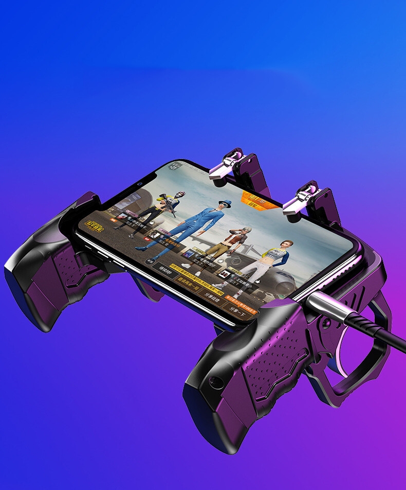 K21 Hottest Mobile Phone Game Controller ABS Gaming Console Chicken Eating Auxiliary Artifact Game Controller for Mobile