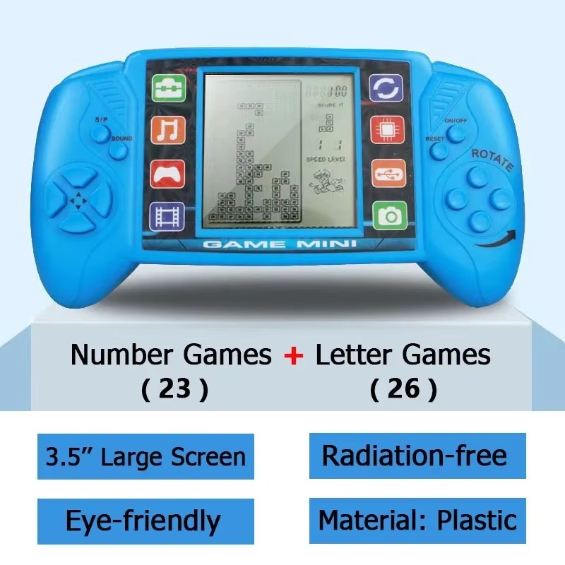 3.5Inch Portable Classic Handheld Game Players Puzzle Nostalgic Console Children Educational Electronic Toys Large Screen
