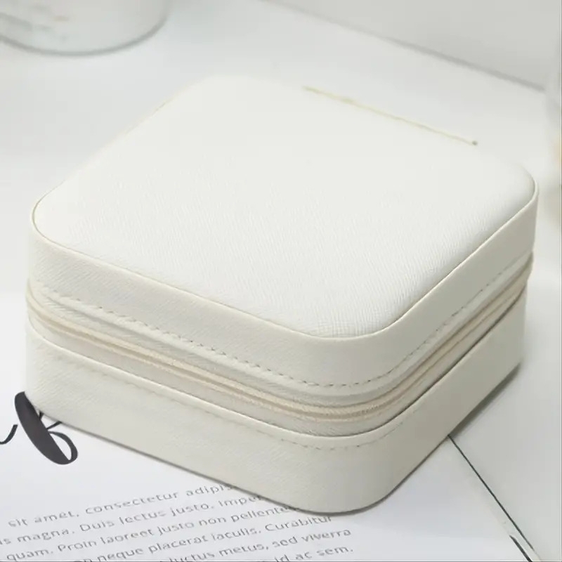 portable jewelry organizer box necklaces organizer case travel jewelry case earrings organizer details 7