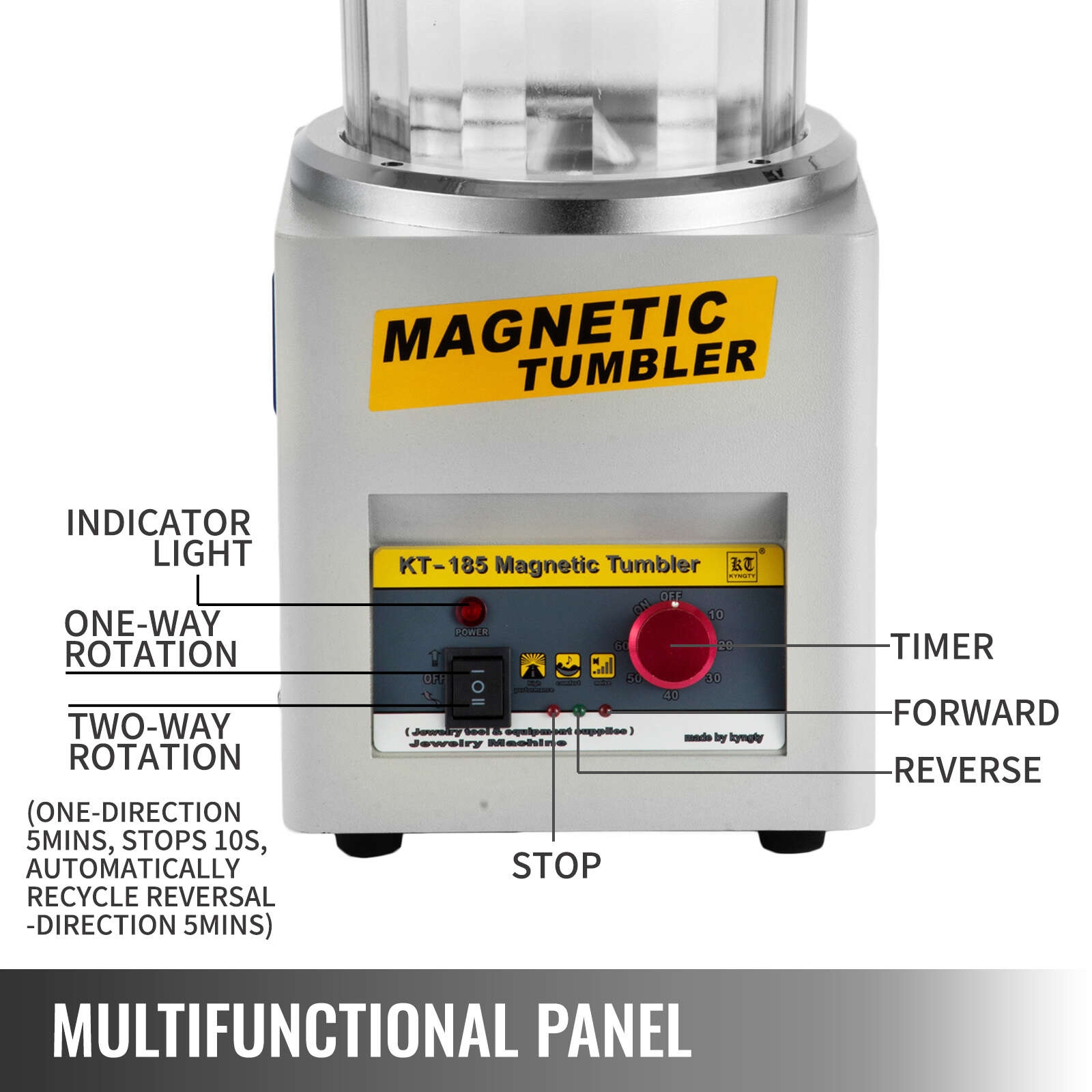 Magnetic Tumbler,7.3 x 5.1 in,3.3 lbs