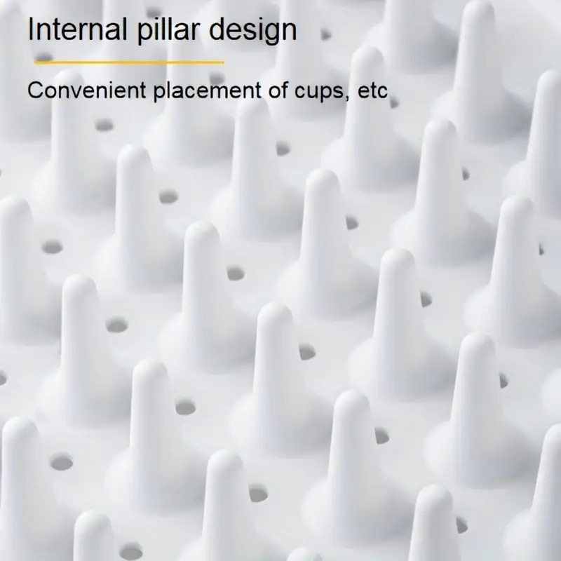 1pc portable dish drain rack foldable dinnerware storage tray for camping and travel organizes bowls spoons chopsticks kitchen accessory details 6