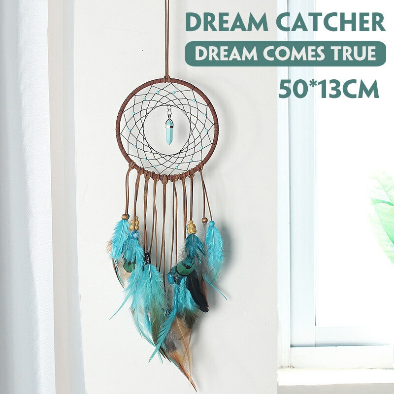 DIY Colorful Feather Dream Catcher
