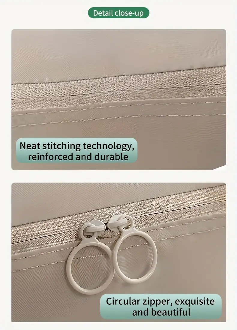 6 件套旅行收纳盒,简约风格的小袋,带拉链的可清洗包装立方体,用于行李管理 详情 8