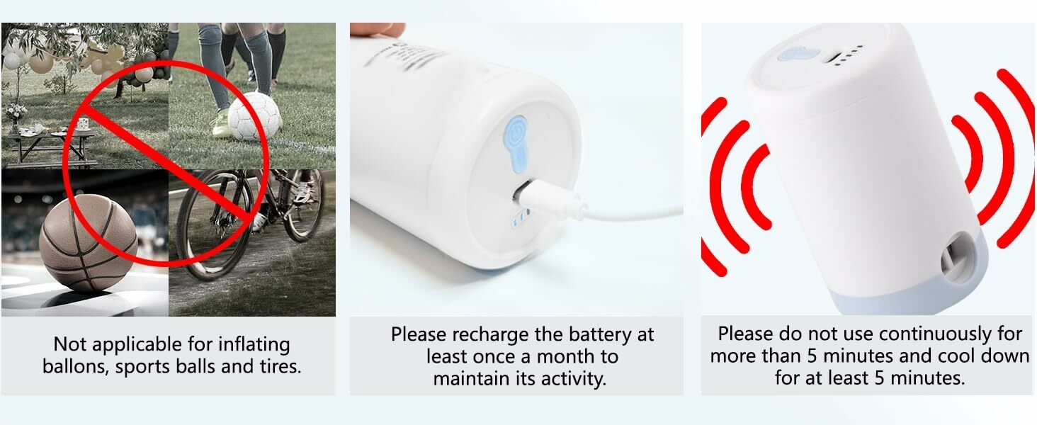 portable air pump for inflatables