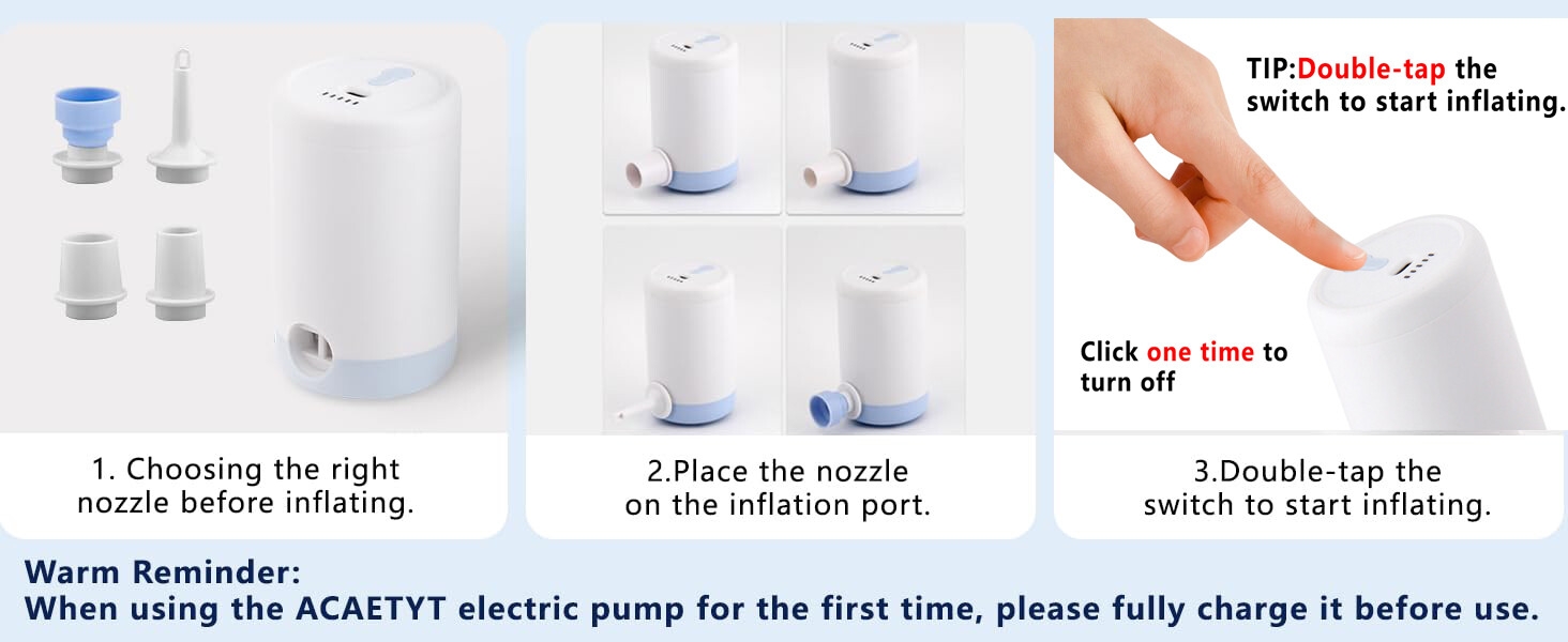 cordless air pump for inflatables