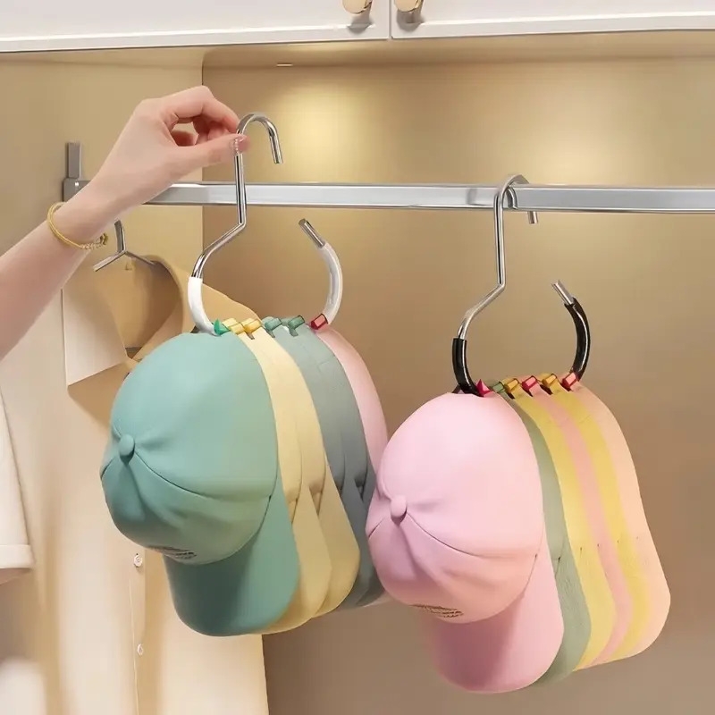 1 3 new hat hanger hat storage artifact 1 hanger can   hats   wardrobe duckbill baseball cap suspenders   functional hat display rack seamless hook free scarf hook details 1