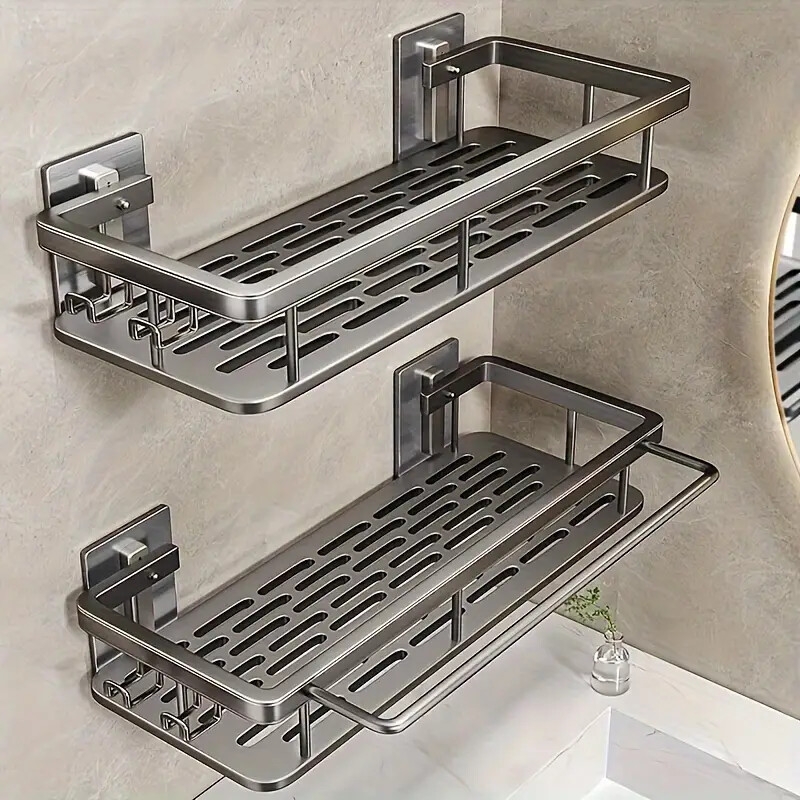 bathroom storage rack bathroom shelves no drill wall mount corner shelf shower storage rack holder for toilet shampoo organizer bathroom accessories Product details 0