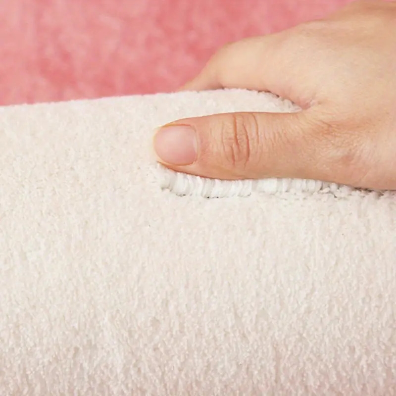 1000g 10mm polyester fluffy floral area rug for bedroom indoor use machine washable non slip irregular shape details 2