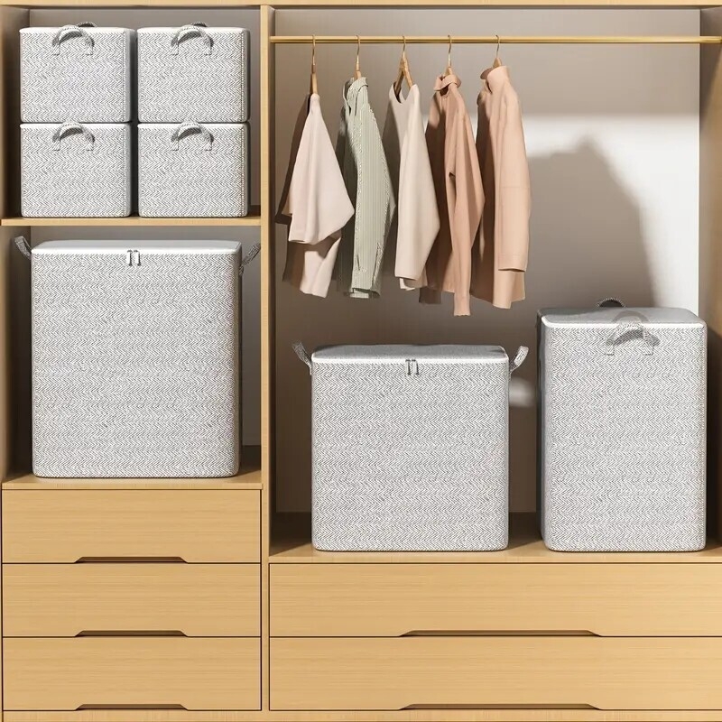 1pc clothes quilts storage bag gray arrows large capacity moving packaging bags luggage bags details 7