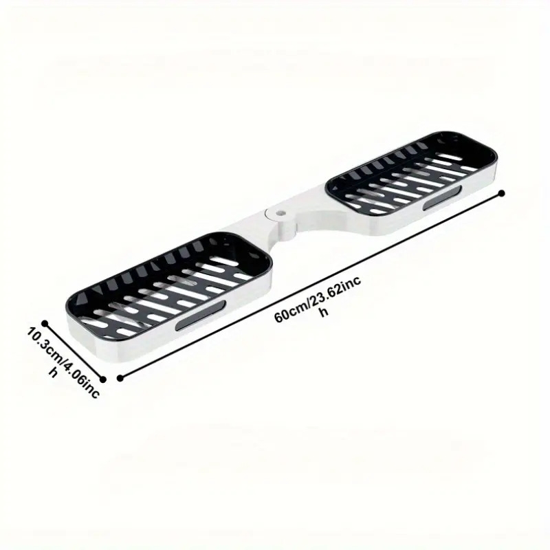 1件重型角落置物架 - 无需钻孔免损伤安装，节省空间的浴室、厨房、淋浴间悬浮搁板 - 现代白色角落储物架（易于组装），浴室搁板，厨房整理，现代设计，光滑表面，耐用塑料，悬浮搁板 商品详情 1