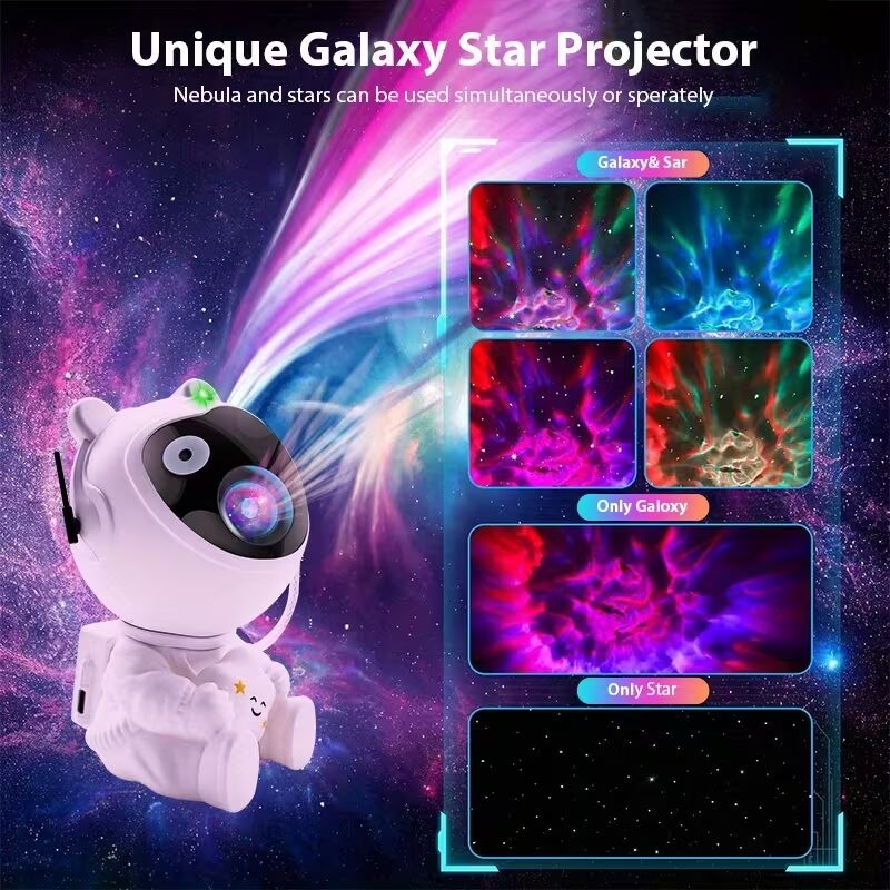 宇航员银河投影仪 适用于卧室 宇航员投影灯星空星云夜灯房间装饰灯 适合生日 成人 圣诞节礼物 商品详情 1