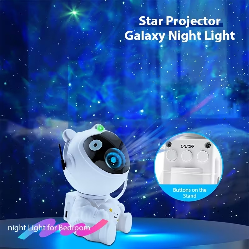 宇航员银河投影仪 适用于卧室 宇航员投影灯星空星云夜灯房间装饰灯 适合生日 成人 圣诞节礼物 商品详情 2