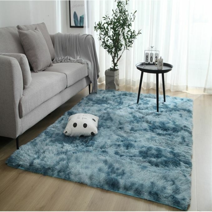 product_image_name-Generic-Dégradé De Couleur Tie-dye Tapis En Peluche Simple Salon Tapis Maison Chambre Pleine Boutique Chevet Tapis De Sol(80*160cm)-3