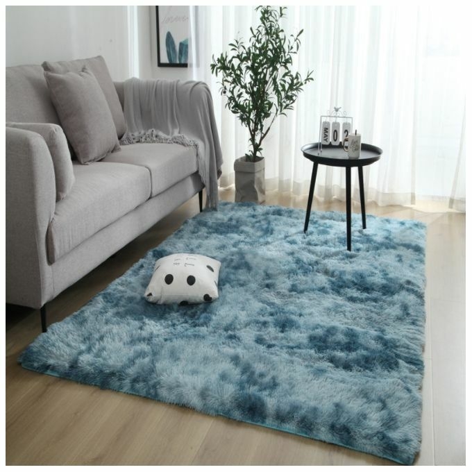product_image_name-Generic-Dégradé De Couleur Tie-dye Tapis En Peluche Simple Salon Tapis Maison Chambre Pleine Boutique Chevet Tapis De Sol(80*160cm)-1