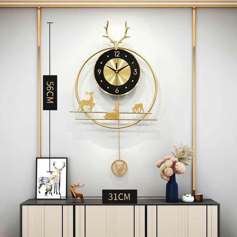 CT024C005 INTERY นาฬิกาตกแต่งห้อง นาฬิกาติดผนัง นาฬิกาตกแต่ง HOME DECOR WALL CLOCK นาฬิกาสวยหรู นาฬิกาตกแต่งบ้านแบบหรู