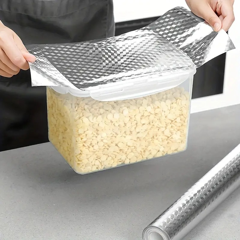   1张自粘乙烯基贴纸 | 易撕易贴，防潮耐用，表面光滑，易清洁 | 适用于水槽柜、浴室、厨房抽屉 | 自粘乙烯基装饰贴 商品详情 3