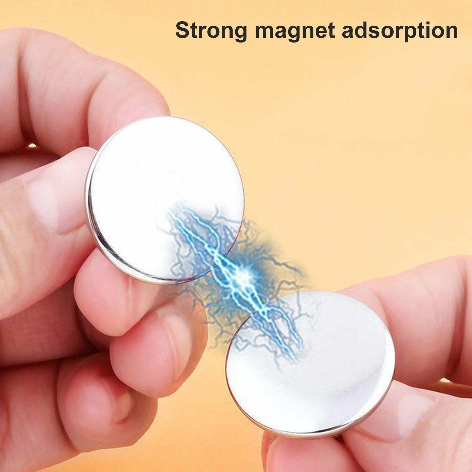 Fairnull 1 Pair Curtain Magnet Closure Prevent Light Leaking Strong Alloy Bathroom Shower Curtain Weight Magnet Clasp Holdback Button Home Supplies