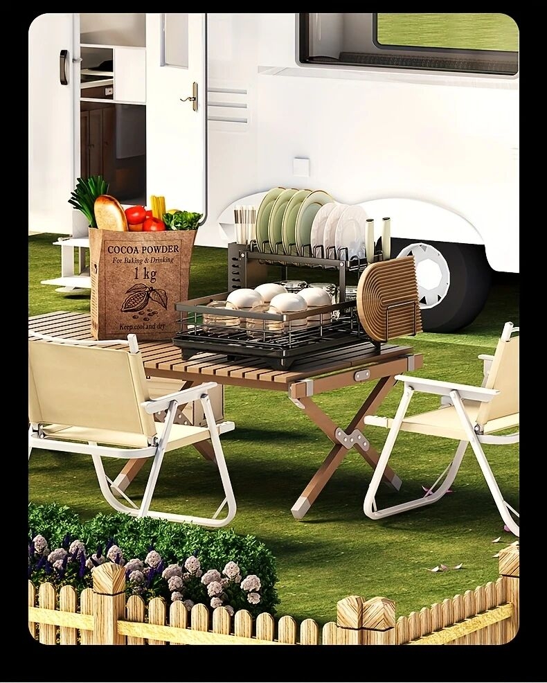 1 件廚房櫃上過水槽的碗碟架,拆卸式更大的容量 2 層碗碟架排水板,帶有雙層碗架、排水板、粘板架、收纳餐具架,黑色 详情 14